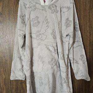 Harry Potter Ladies' Fleece Lounge Hoodie with a Sherpa-lined hood.